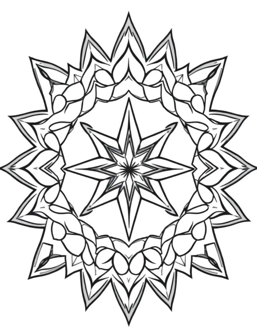 Geometric pattern showing golden ratio proportions in Islamic design