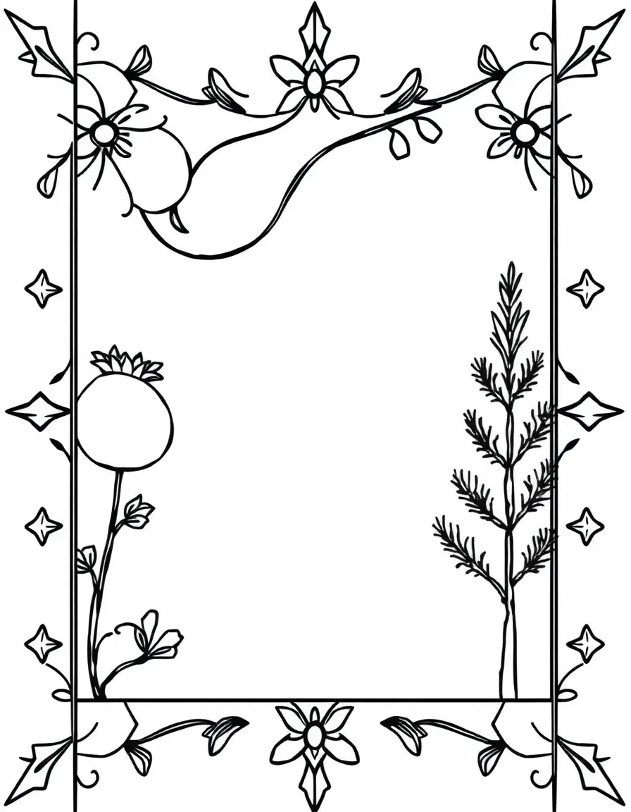 Islamic tile design with pomegranate and cypress motifs
