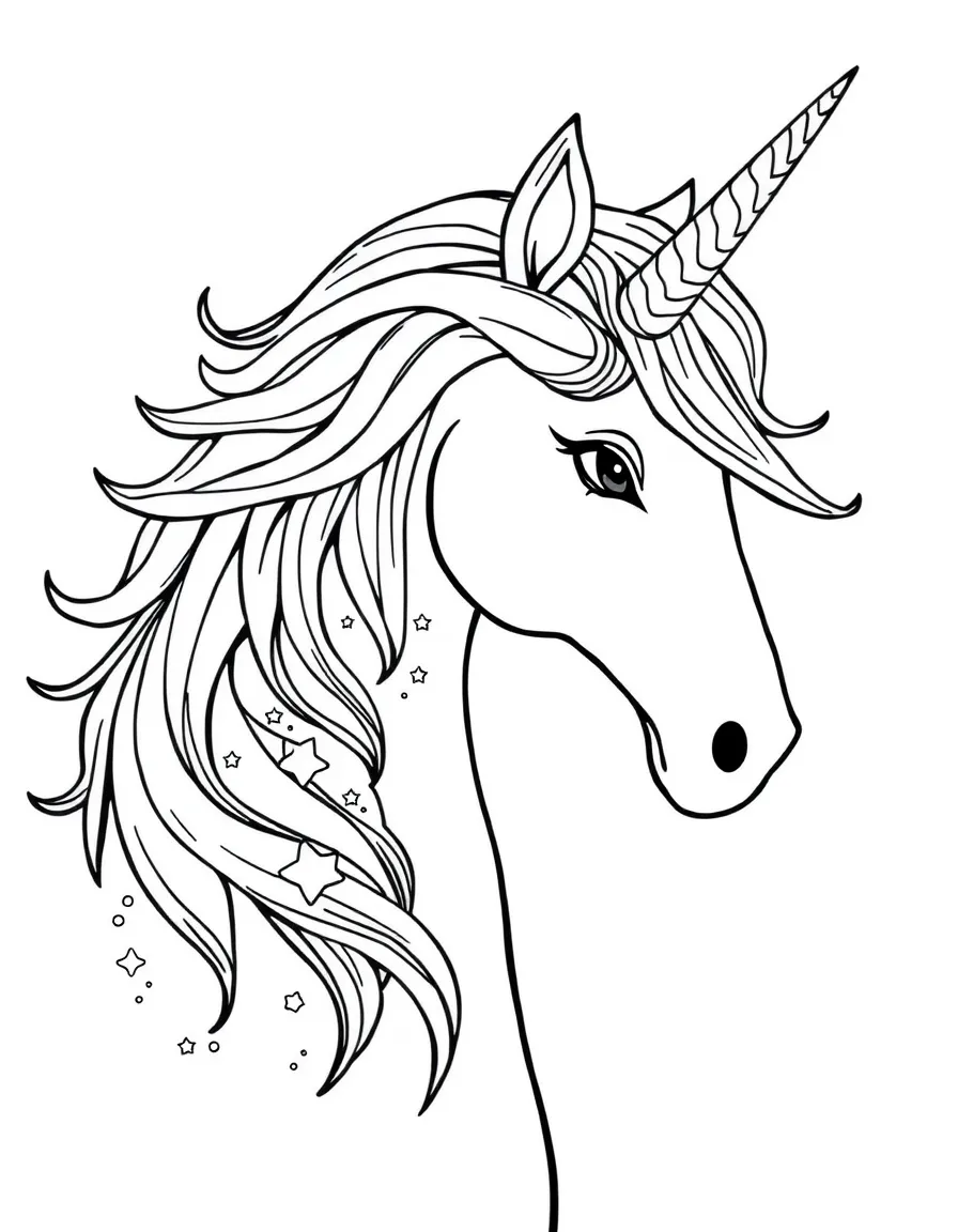 Galaxy unicorn with a starry coat and nebula-filled mane