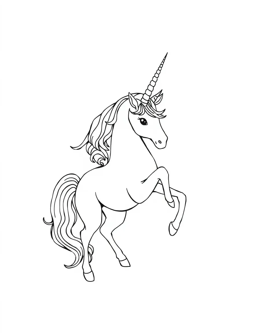 Unicorn bending light through a crystal prism
