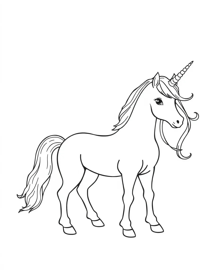 Unicorn showing growth stages from baby to adult