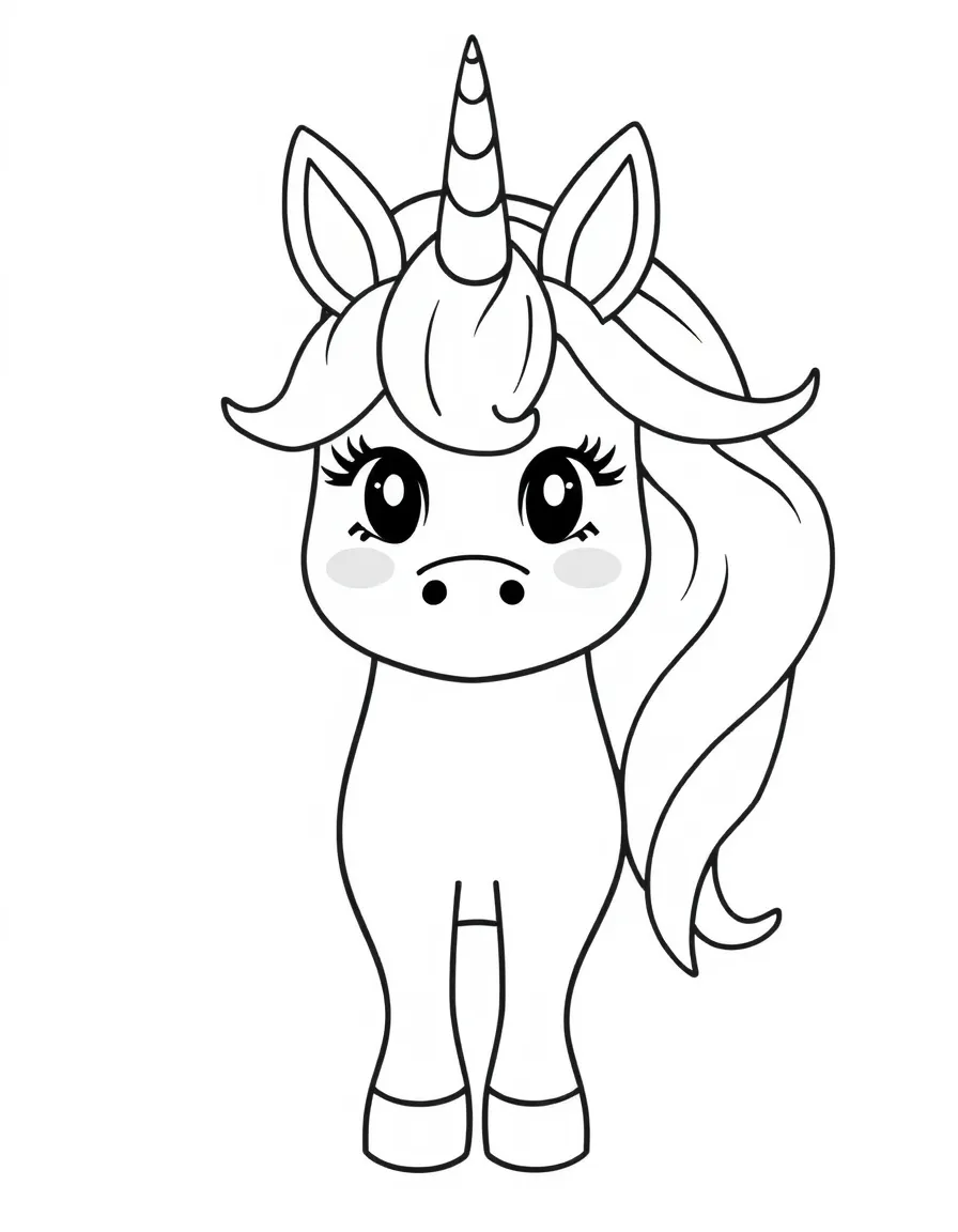 Unicorn emotional chart showing different expressions