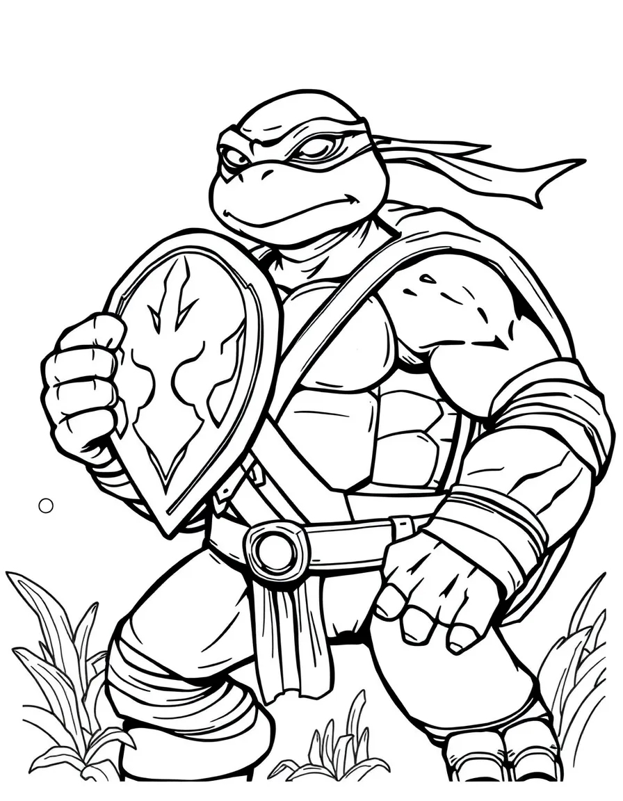 A turtle superhero with an indestructible shell shield