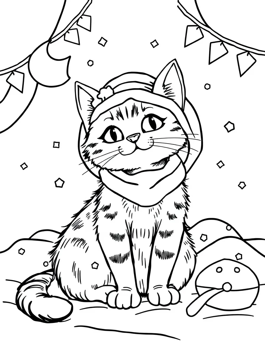 A cat preparing for a slumber party