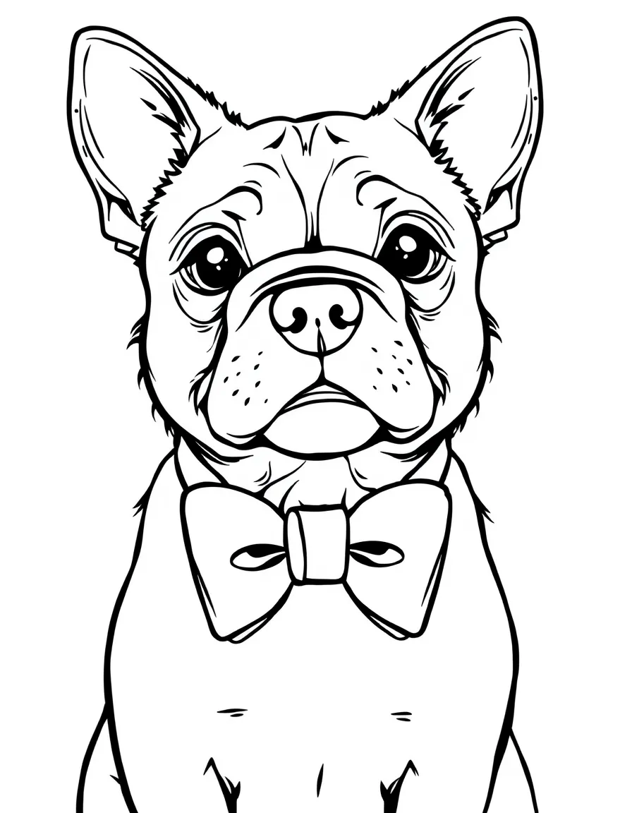 A dog wearing a bow tie