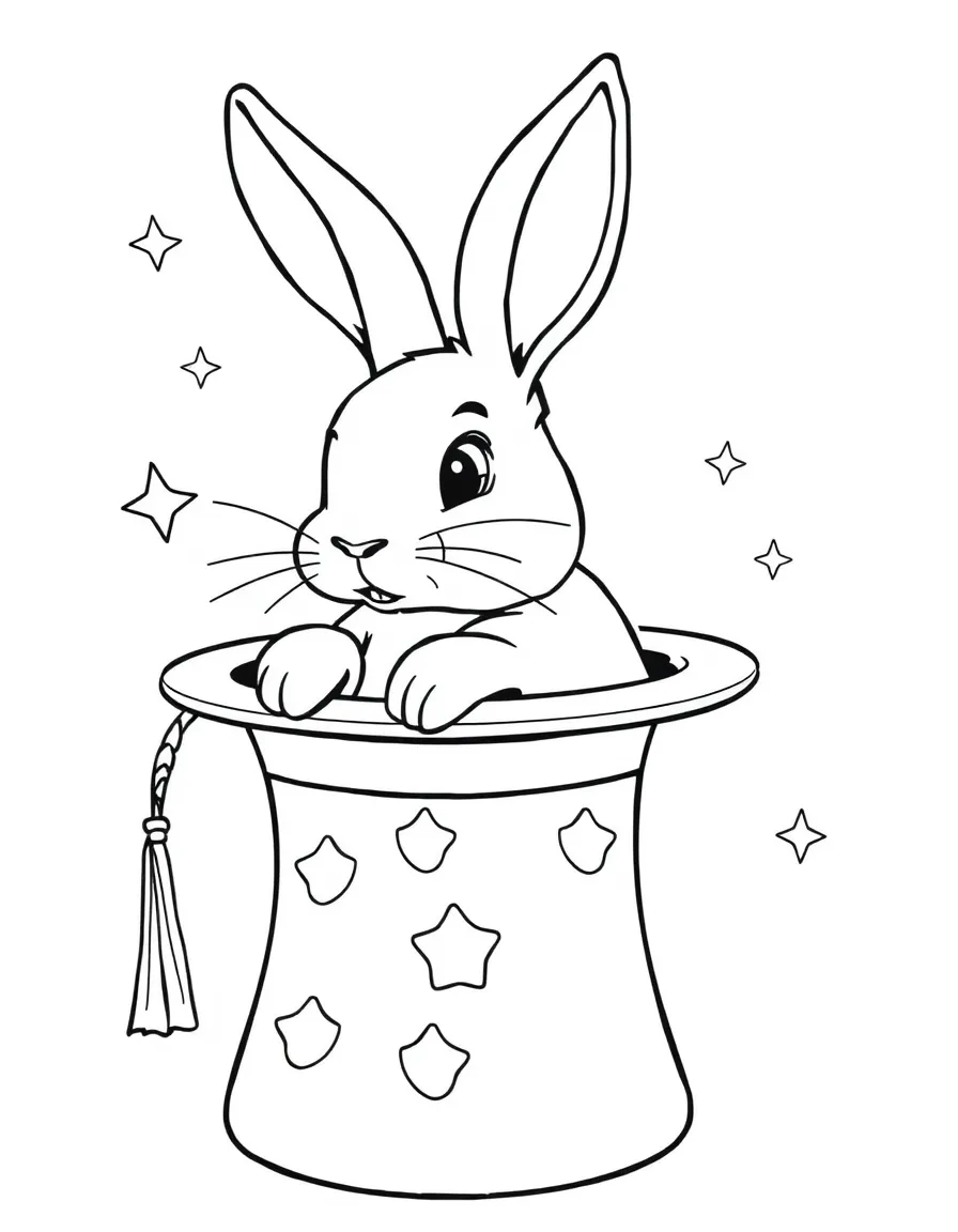 A rabbit in a magician's hat