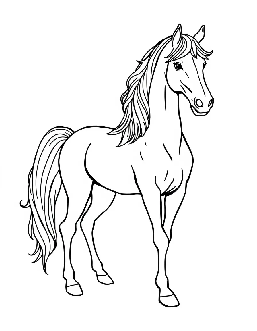 A horse with a mermaid tail