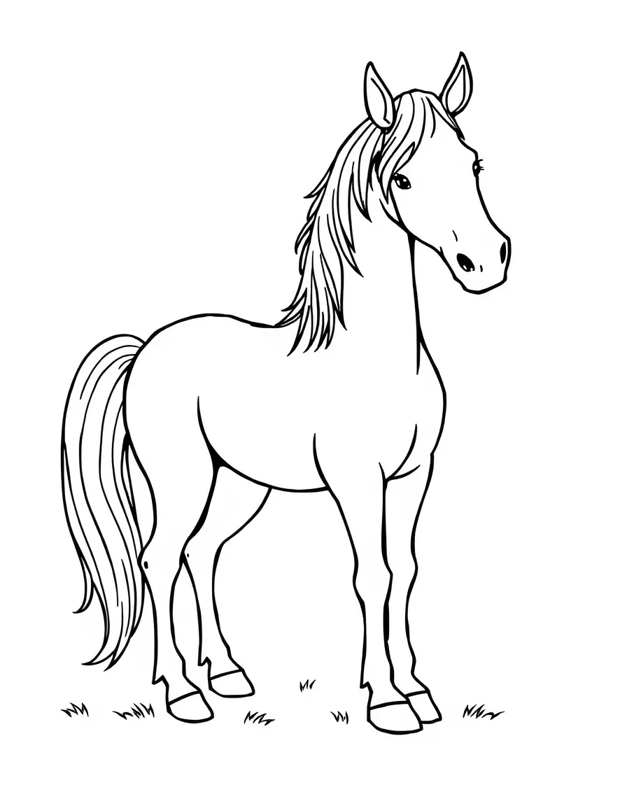 A horse writing a letter