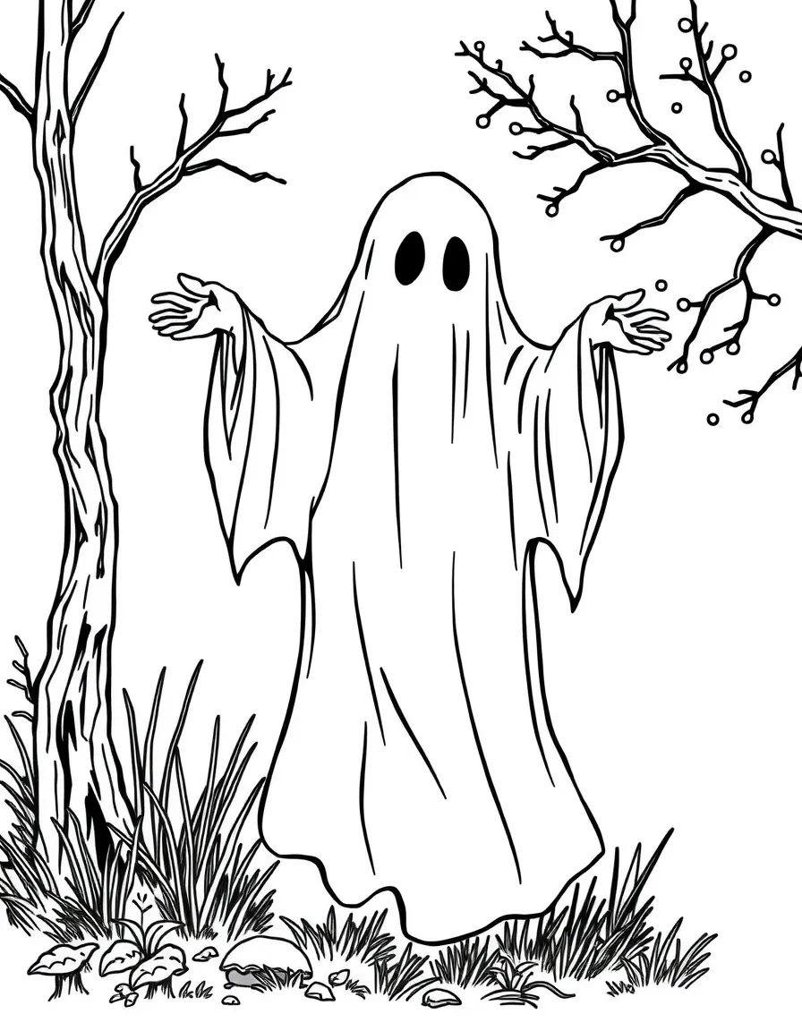 A ghost whose form is made of morning mist