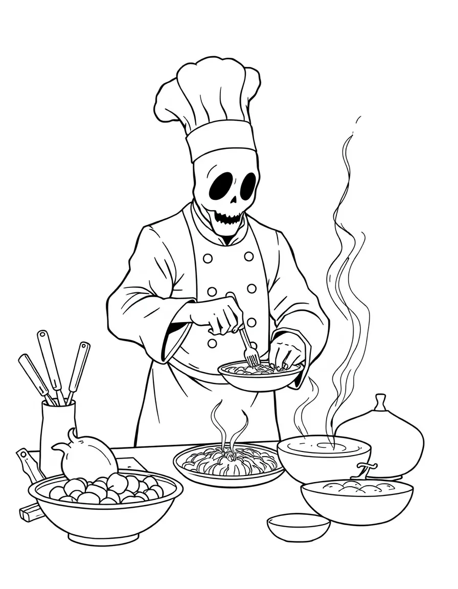 A ghost chef creating recipes from memories