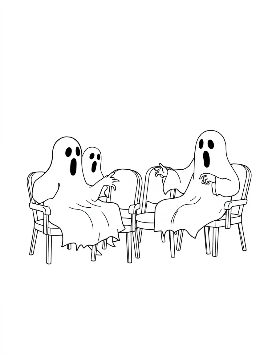 Ghosts playing musical chairs with disappearing seats