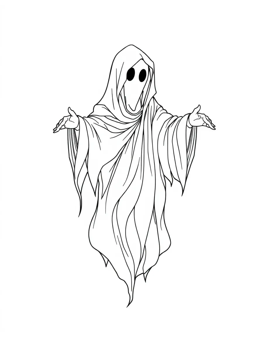 A ghost whose form is woven from whispered secrets