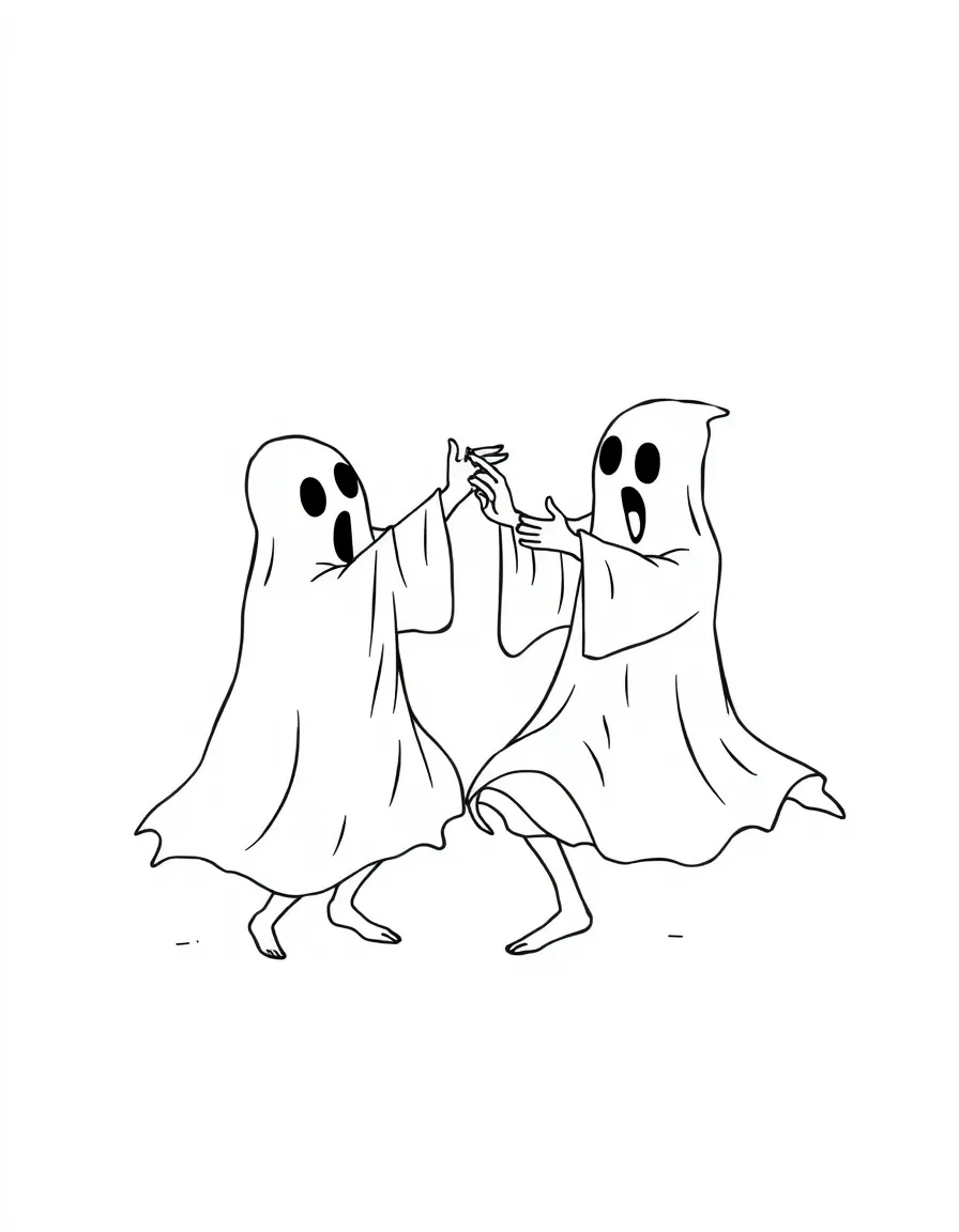 Ghosts having a dance competition with no music