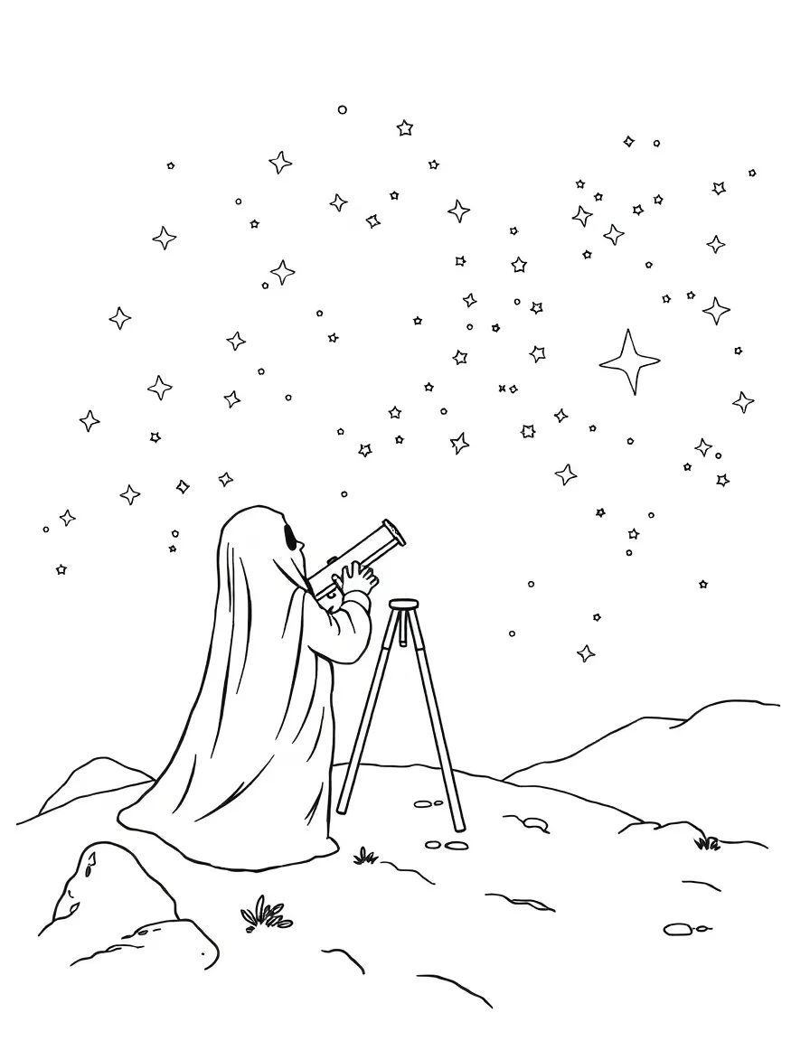 Ghost astronomers mapping stars that only they can see