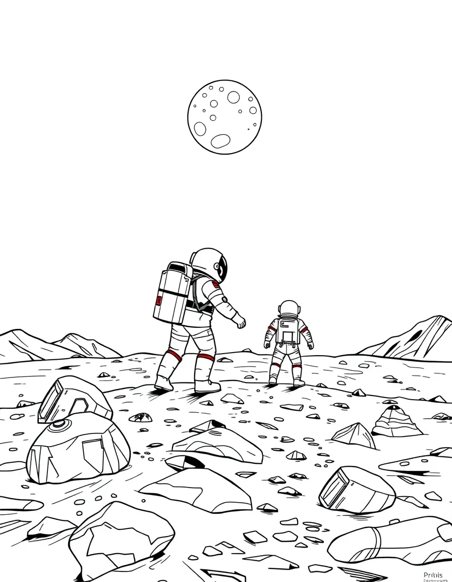 The Artemis mission with astronauts returning to the lunar surface