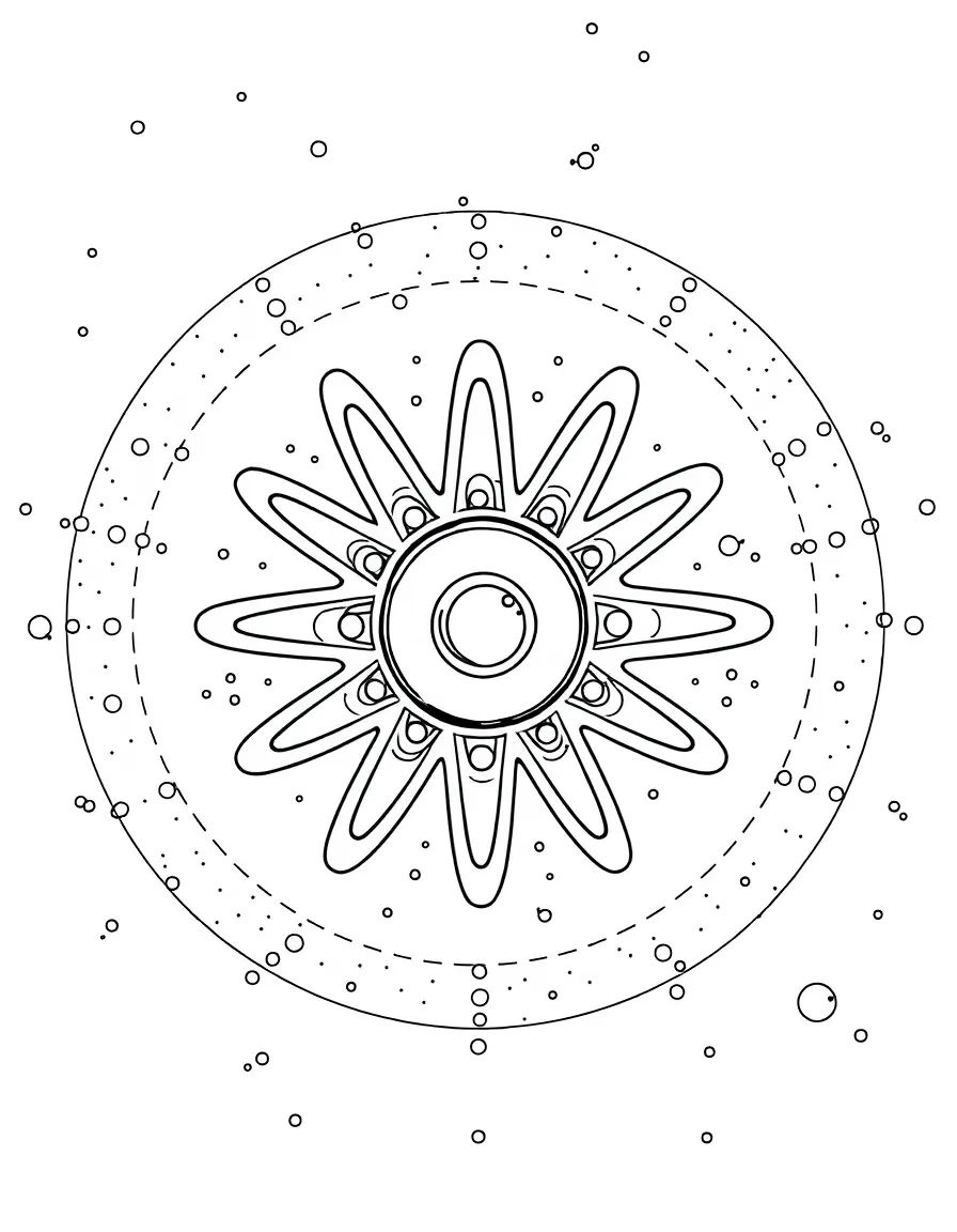 A detailed illustration of atomic ionization energy levels