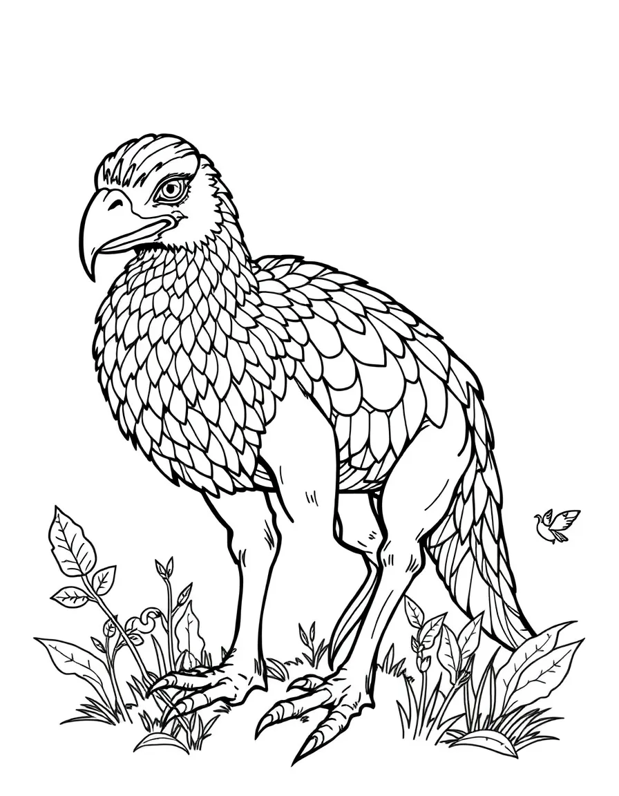 A Falcarius with its transitional features between carnivore and herbivore