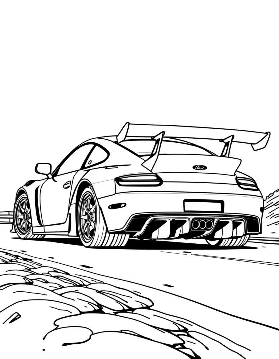A hill climb car with massive wings and diffusers
