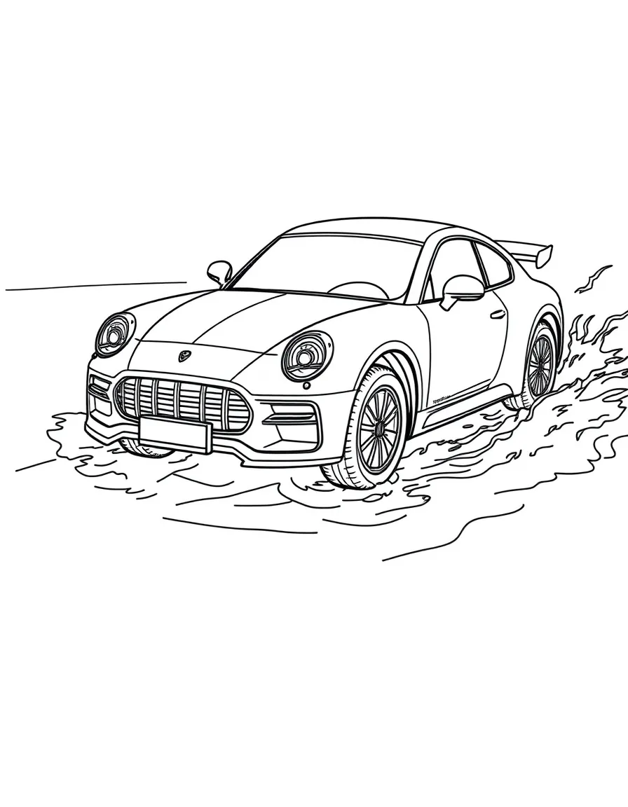 An amphibious car-boat hybrid with detailed transformation