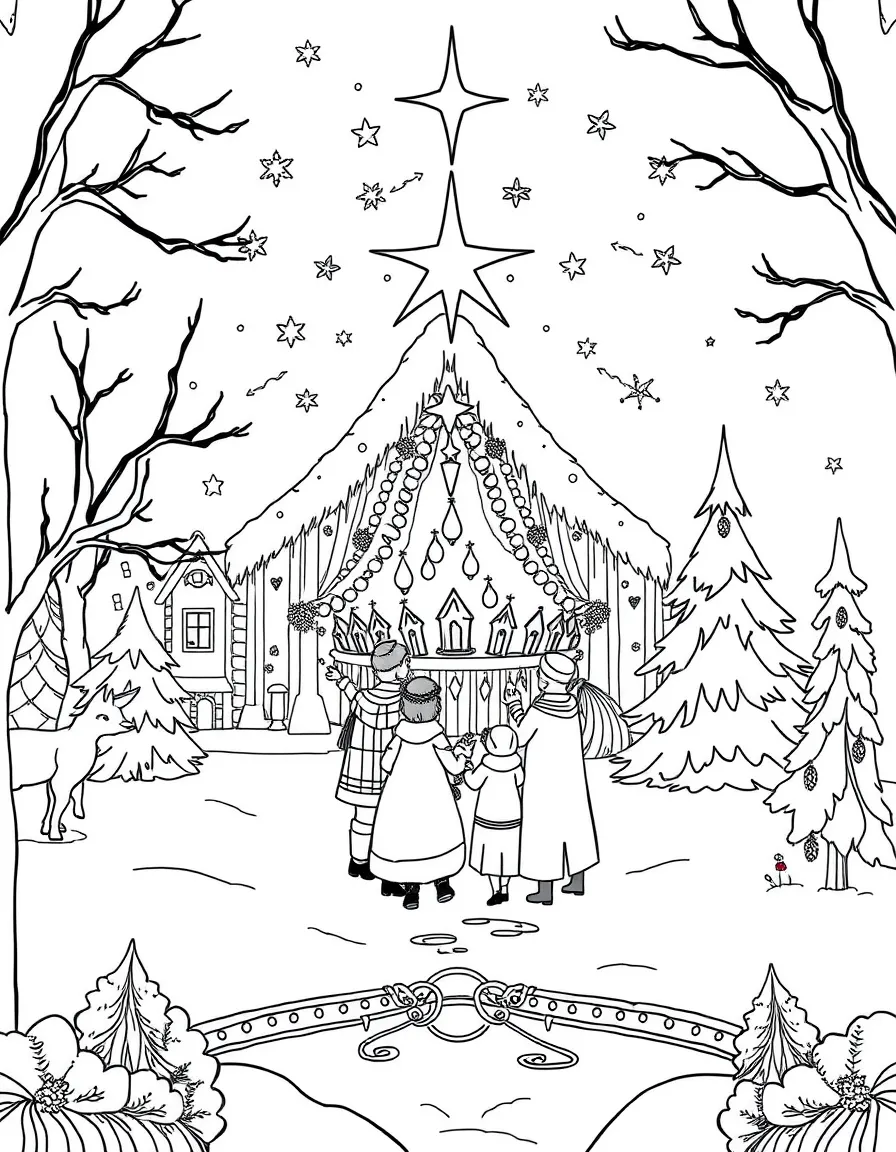 An elaborate winter solstice celebration