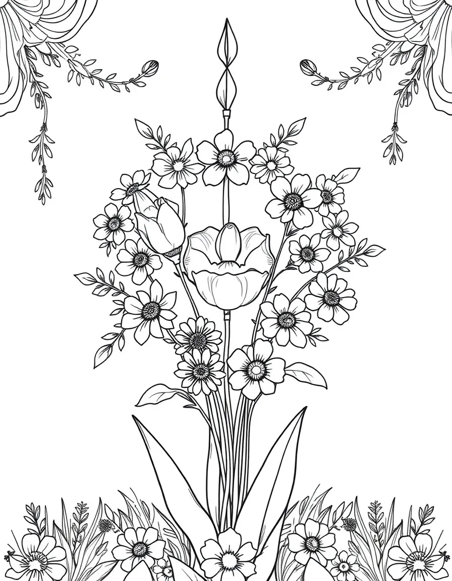A spring equinox celebration with detailed decorations
