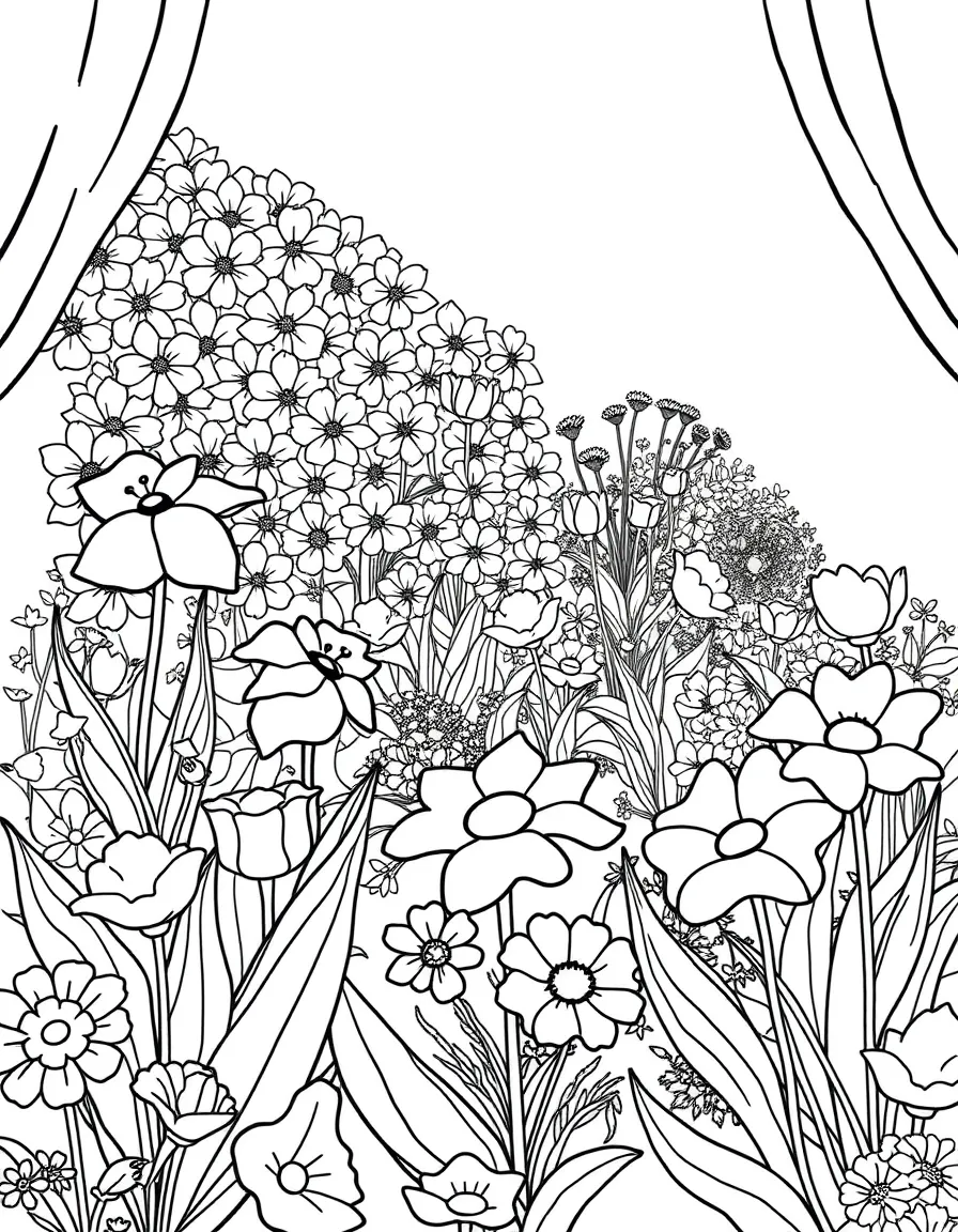 A spring flower show with elaborate display gardens