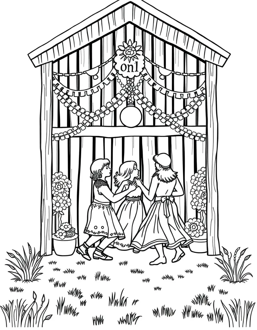 A summer barn dance with detailed decorations