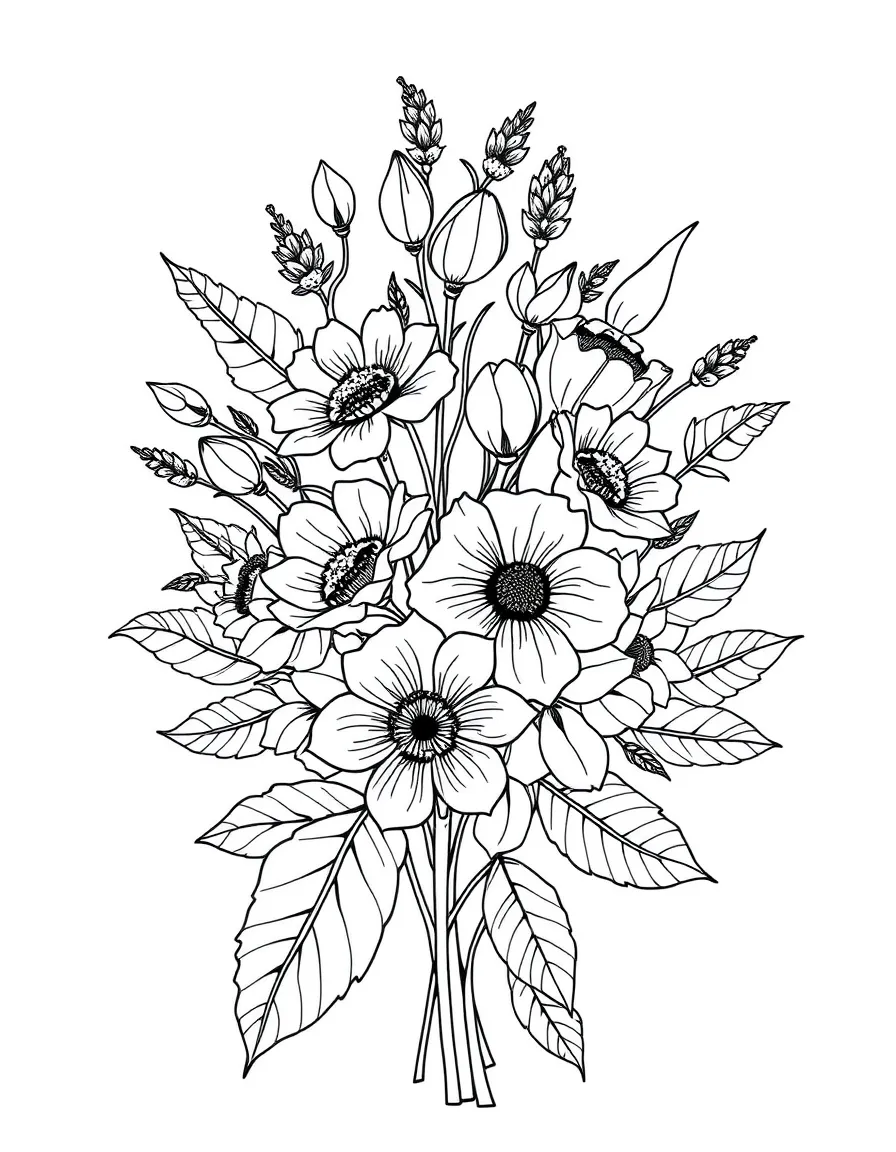 A fall flower arrangement with detailed elements