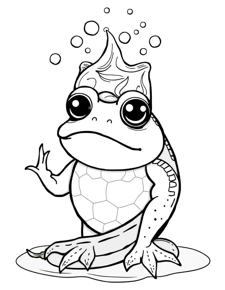 A kappa with water-filled head depression and cucumber