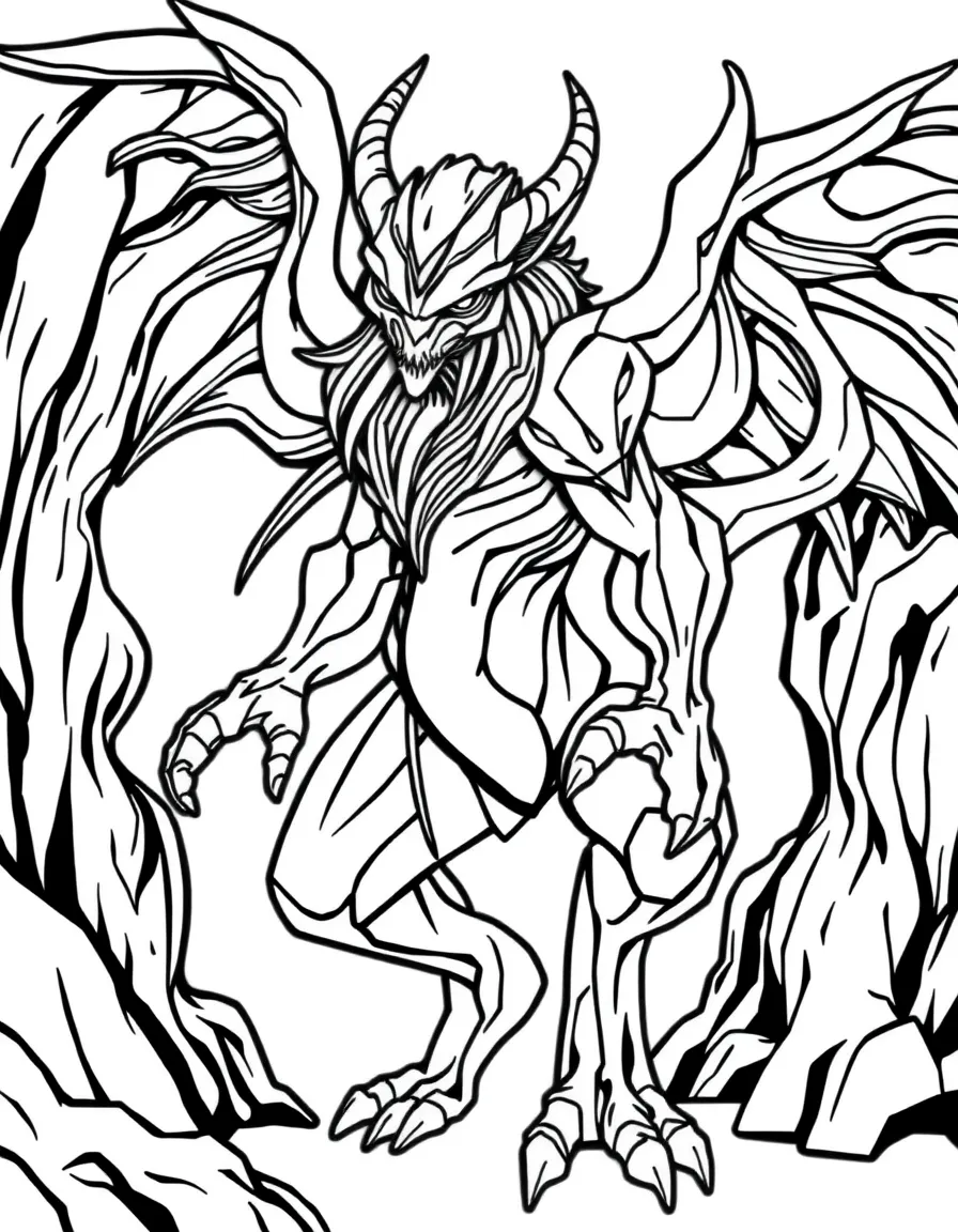 A shapeshifter with multiple forms blending together