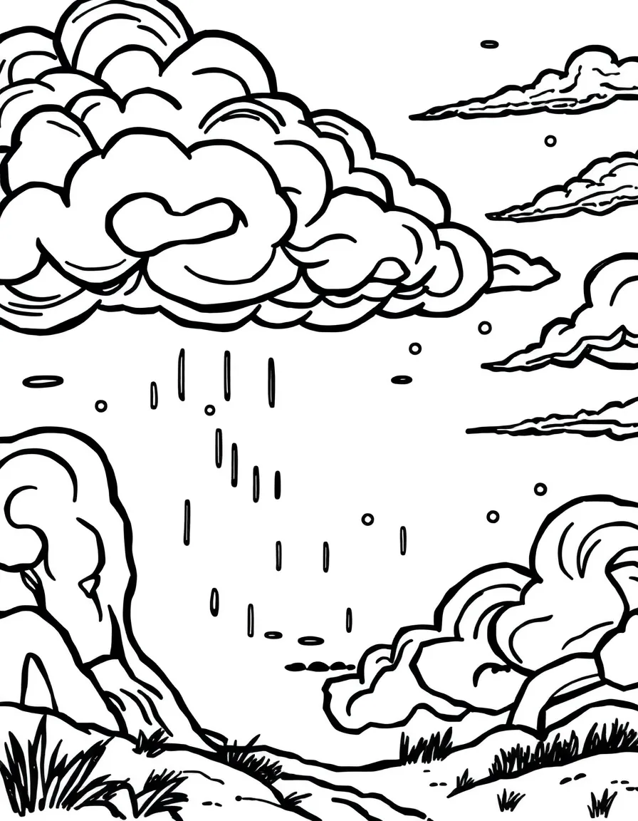 A weather painter with atmospheric brushes and cloud palette
