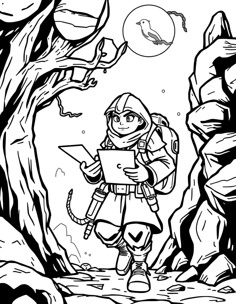 An underworld mail carrier delivering messages between realms