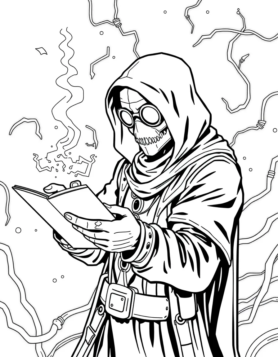 A magical hacker bypassing arcane security systems
