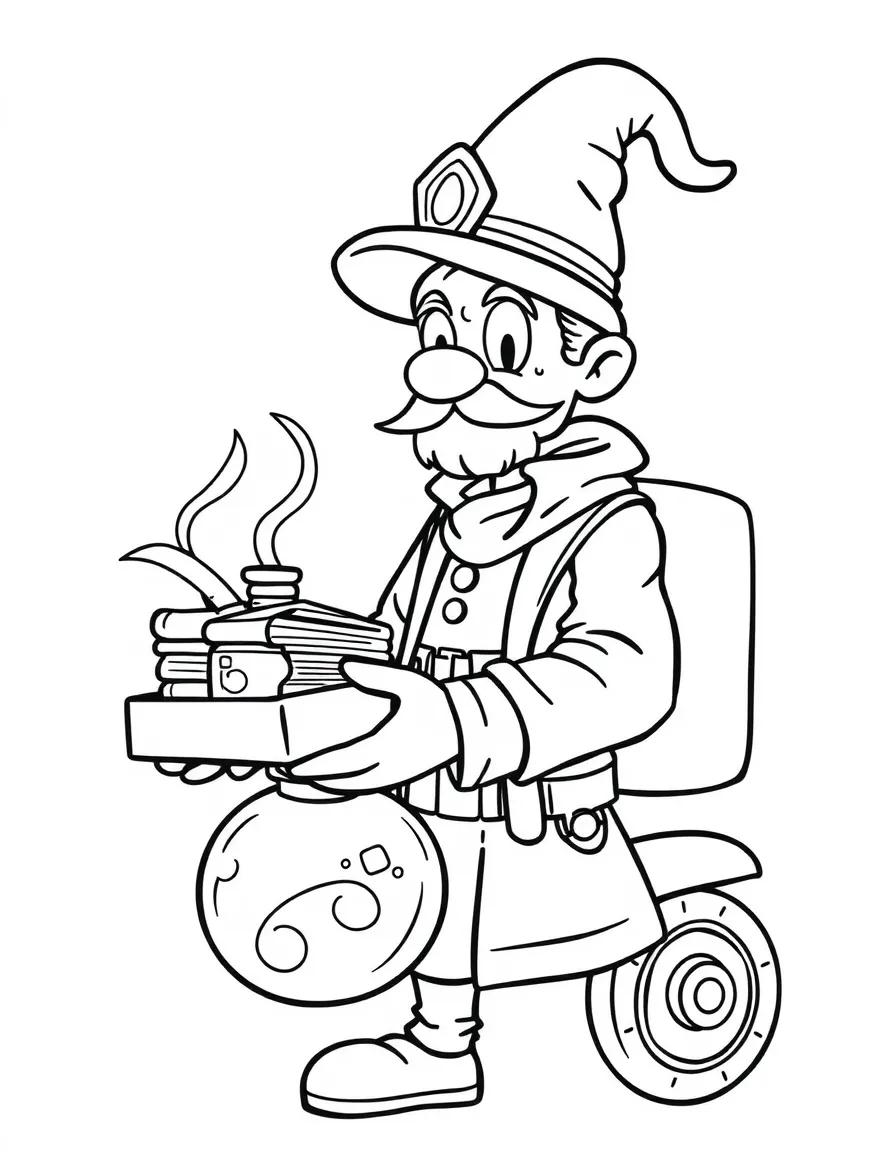 A potion delivery courier with rush orders
