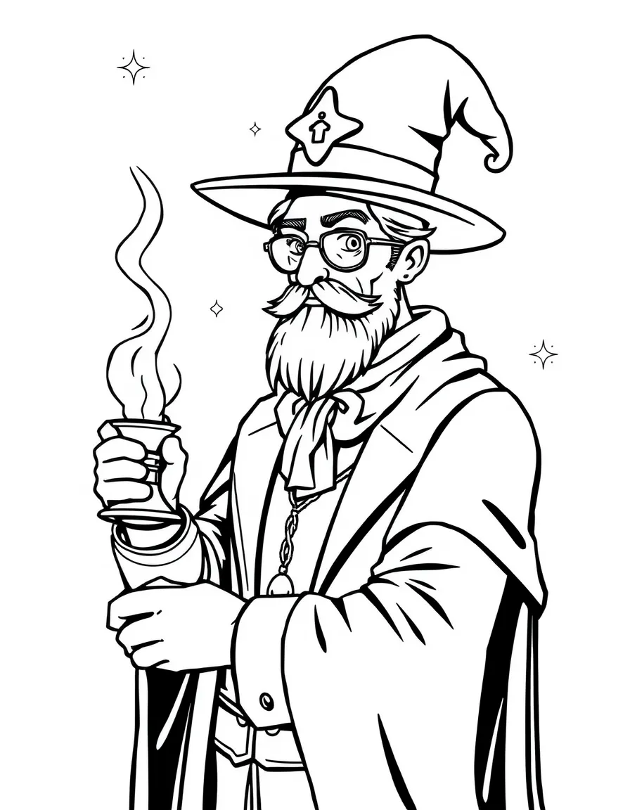 A spell patent lawyer protecting magical innovations