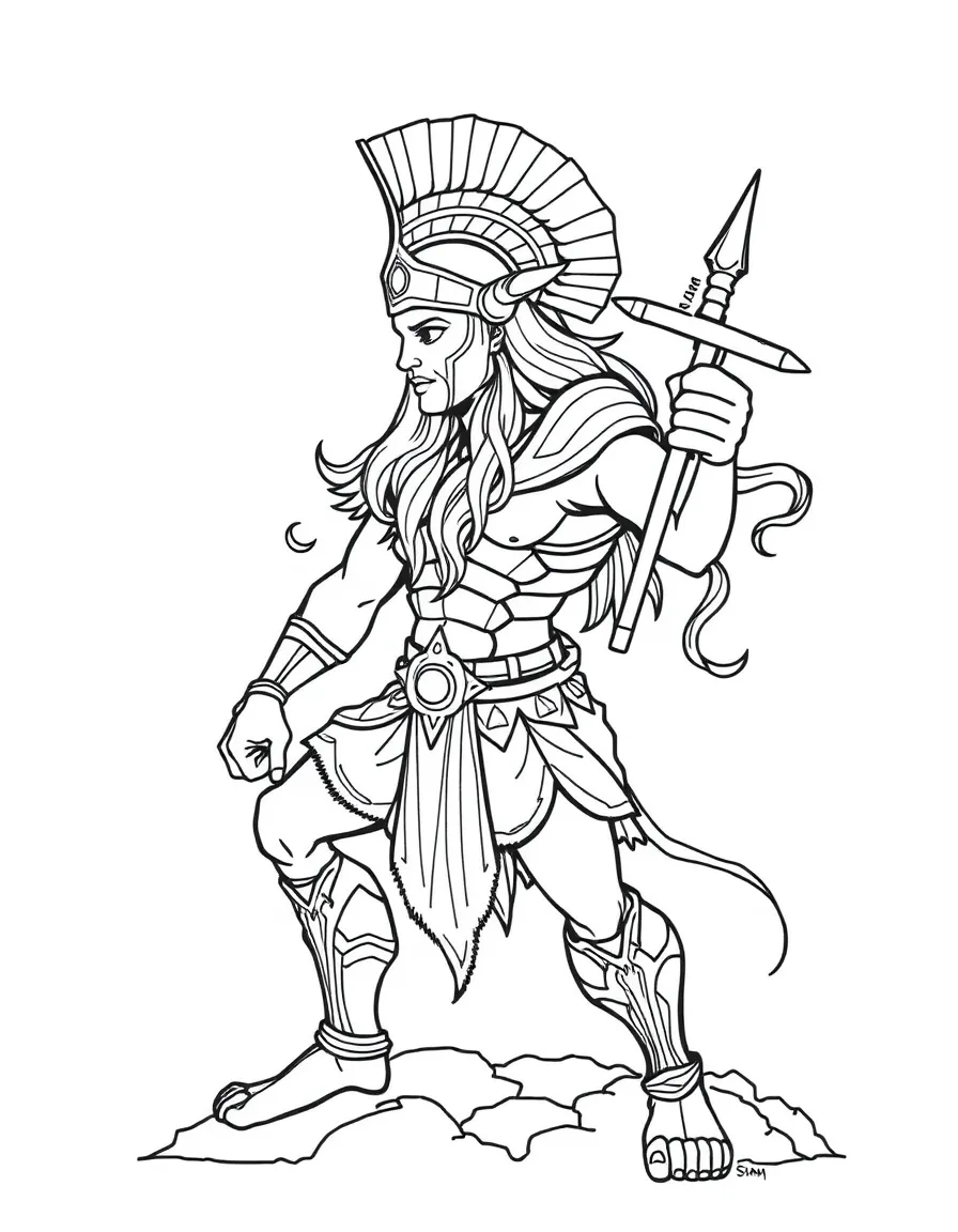 A zodiac warrior representing their star sign