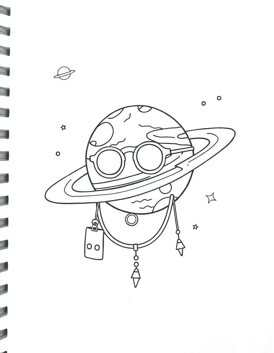A planetary spirit with orbiting accessories
