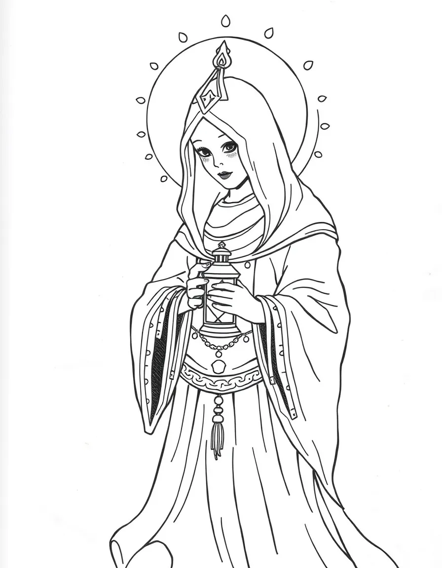 A soul keeper with spiritual lantern