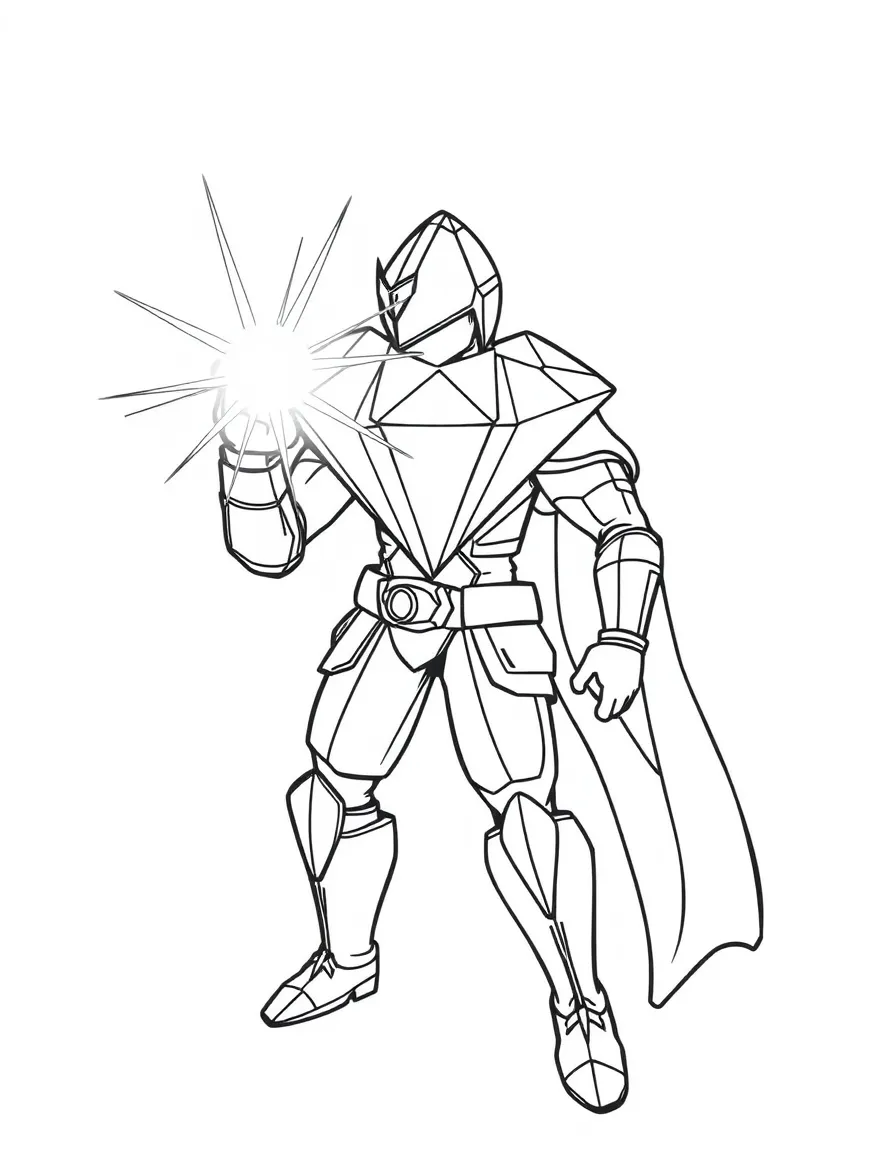 A diamond defender with light-refracting shield