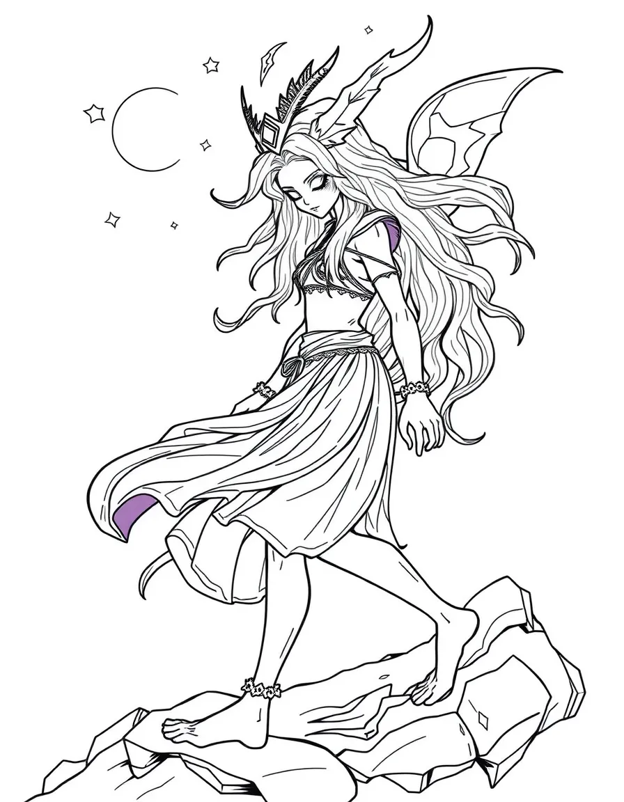 An amethyst dream walker with sleep-related powers