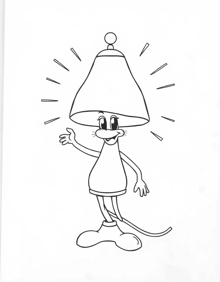 A lamp character with light-based abilities