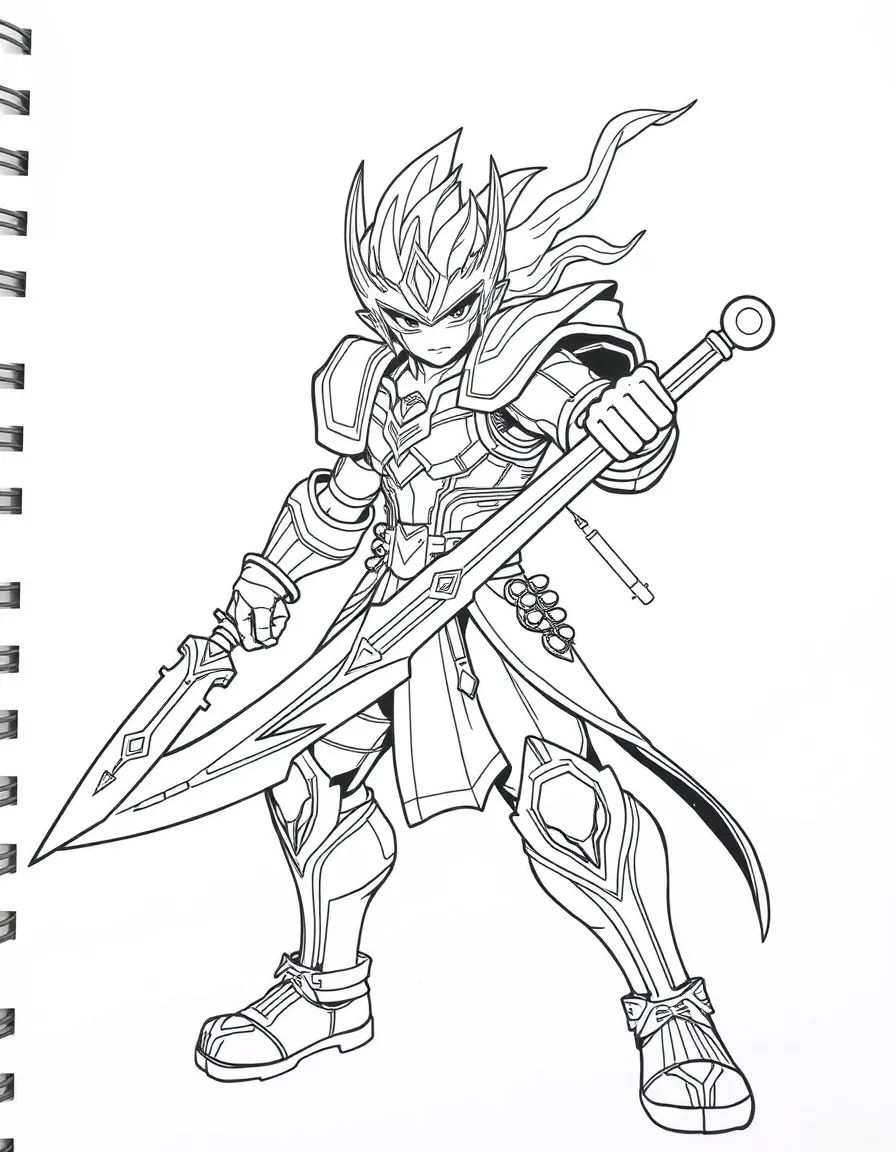 A weapon character with battle transformation