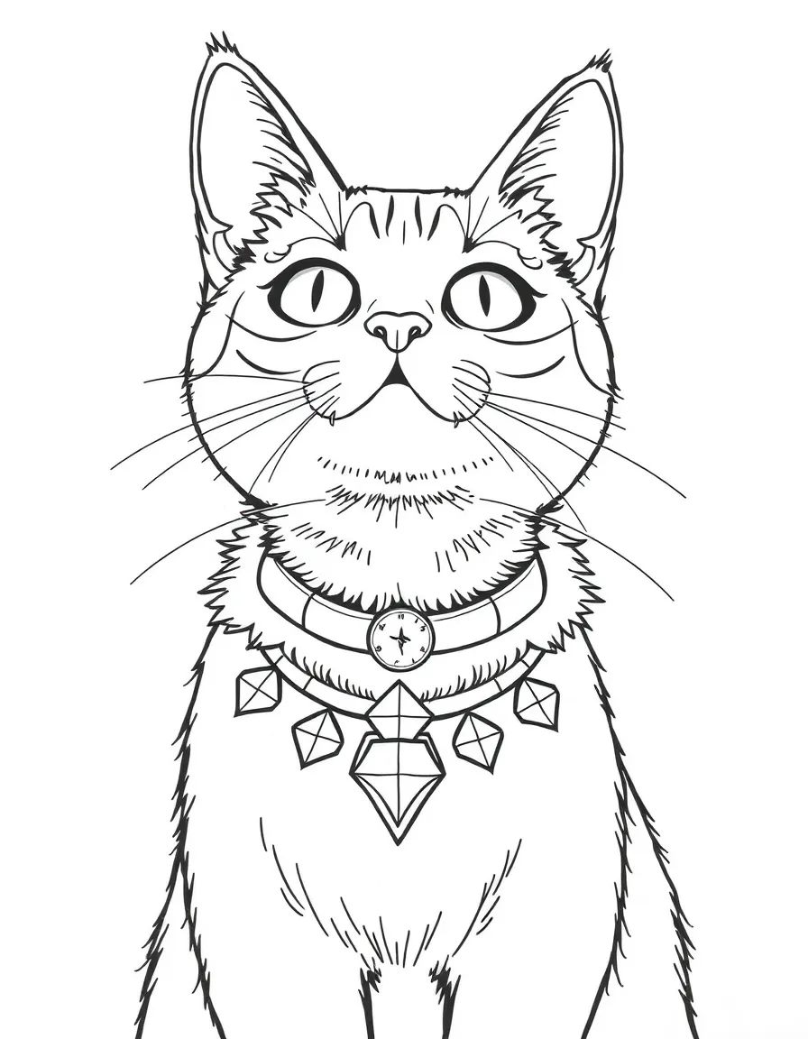 A cat familiar with magical collar and arcane eyes
