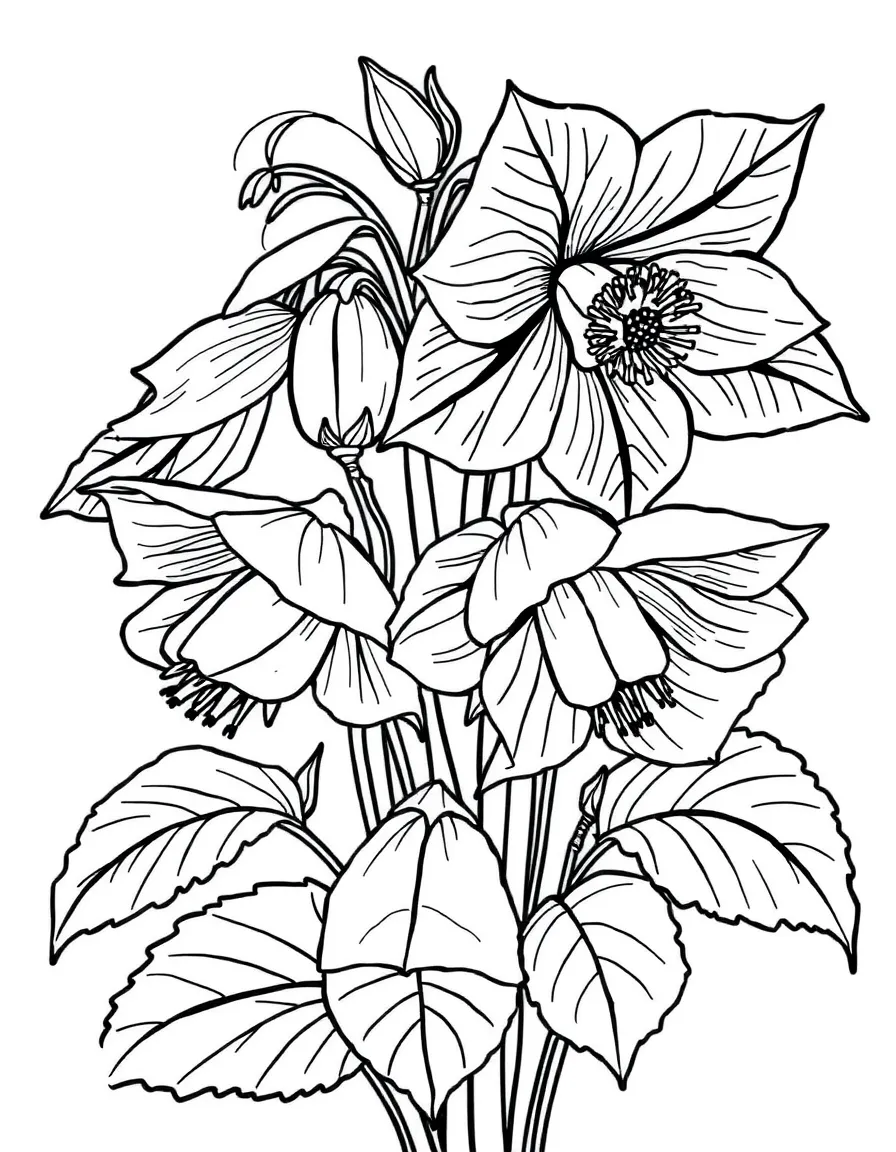 Hellebores, the Lenten roses, with their nodding flowers