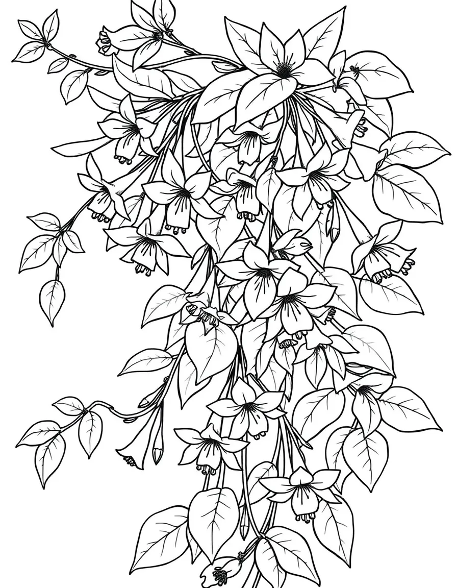 Honeysuckle vines with their tubular sweet flowers