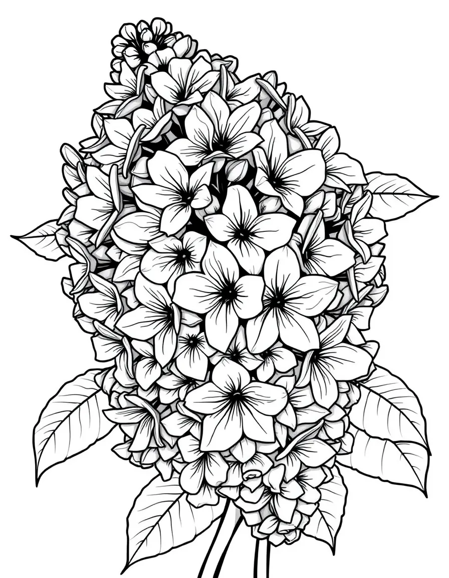Lilacs with their clustered fragrant flowers