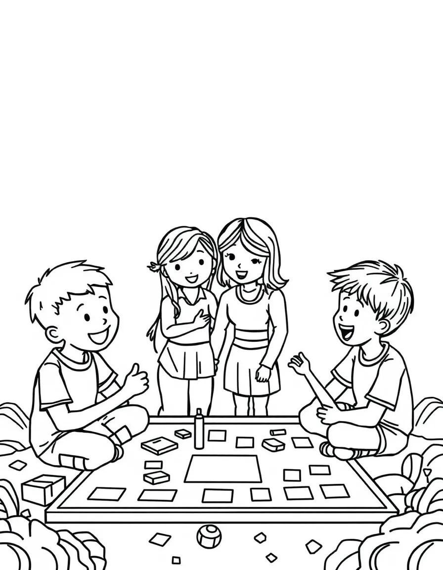 Family adapting board games for diverse abilities