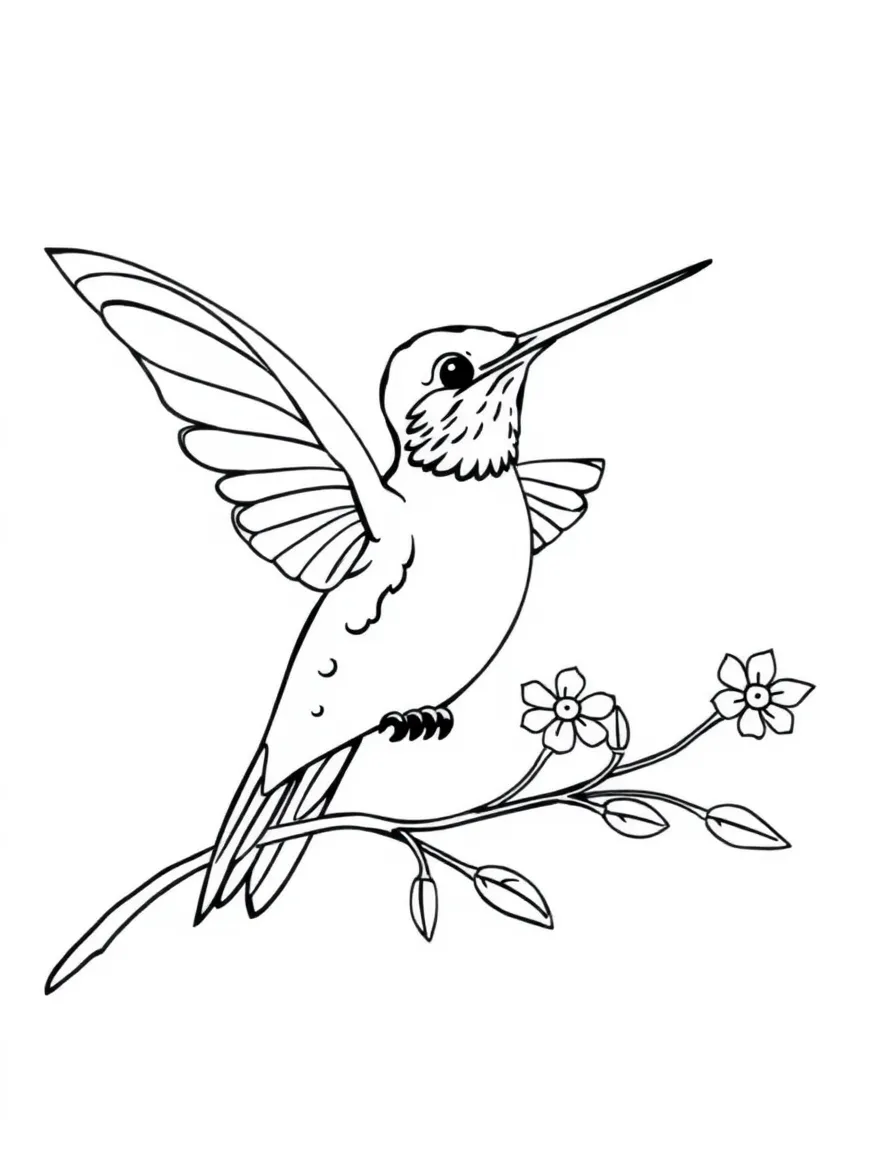 A fairy training hummingbirds to deliver urgent messages