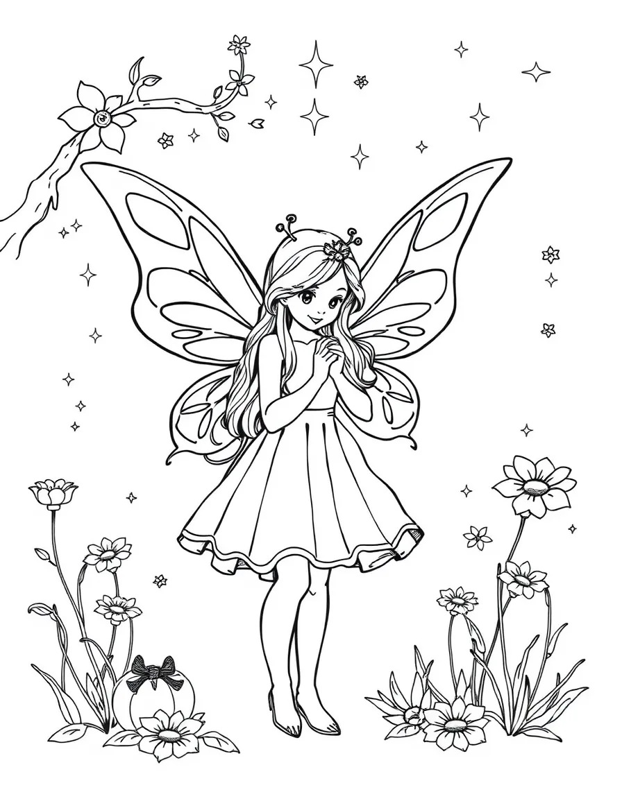 A fairy coming-of-age ceremony where young fairies receive their wings