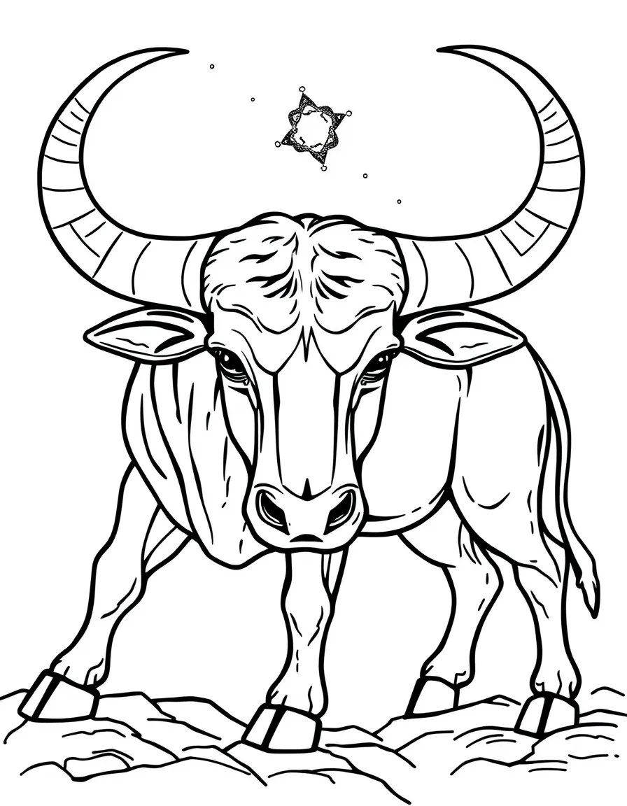 Taurus the Bull with the Pleiades star cluster